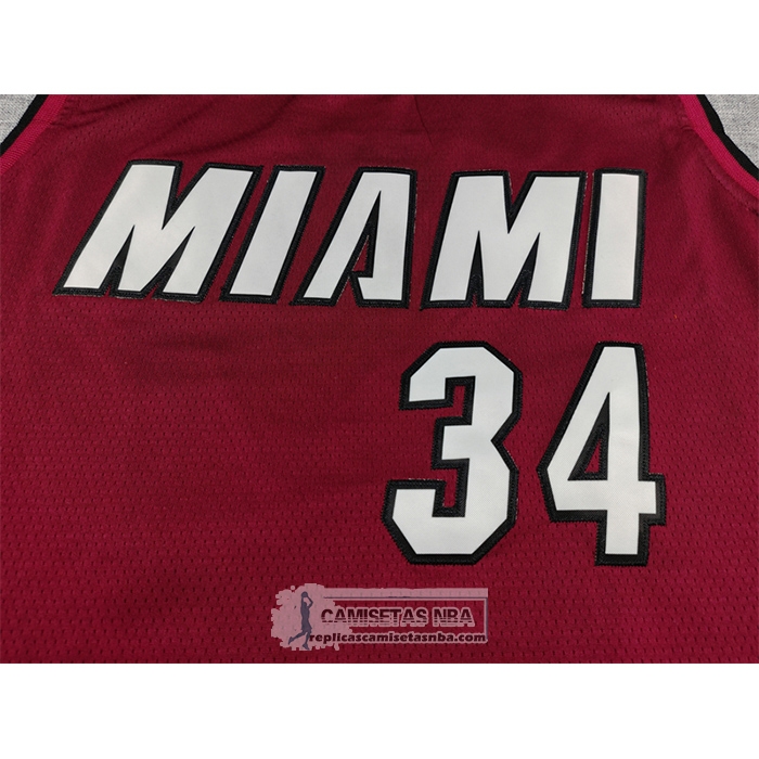 Camiseta Miami Heat Giannis Antetokounmpo NO 34 Statement Rojo